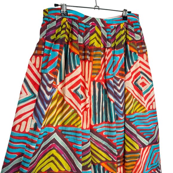 J. Crew Circle Skirt in Geo Brushstroke Print #C4746, 10 - Picture 5 of 10